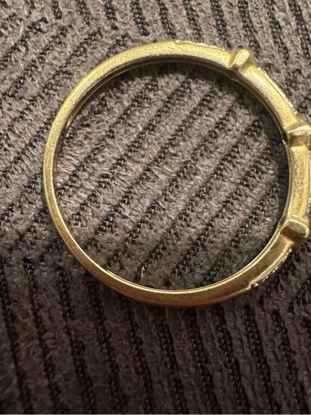 Cleo Diamond 18K yellow gold stacking ring - firm on price
